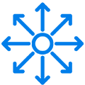 Ícone de centralização - Controle em um único lugar