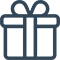 Ícone de presente - Oferta de 7 dias grátis